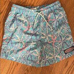 Vineyard Vines Starfish Patterned Swim Trunks